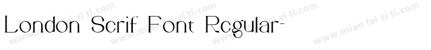 London Serif Font Regular字体转换
